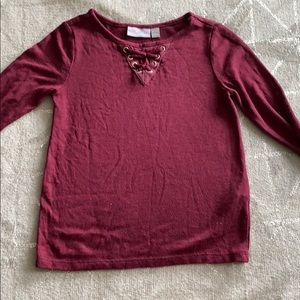 Burgundy shirt from Children’s Place